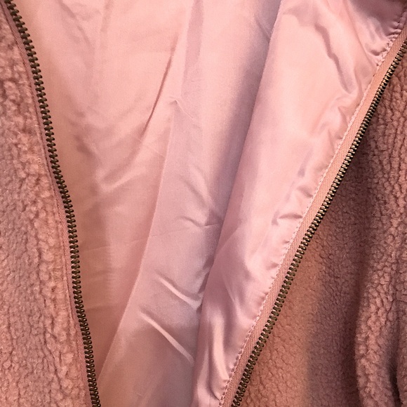 220 Hickory NWOT Mauve, Thick Fleece, Drawstring Jacket/Coat - Picture 8 of 10